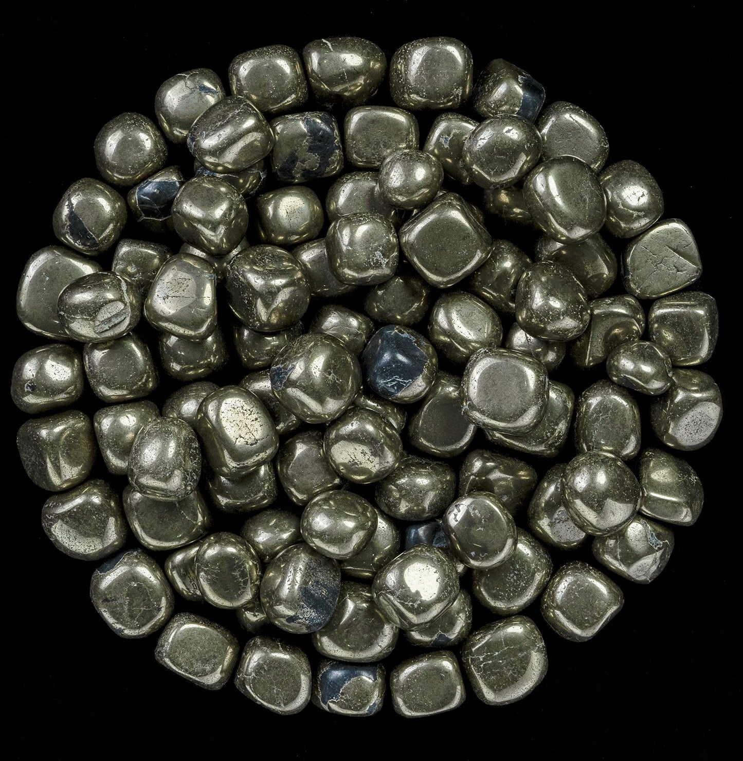 Crocon 1LB Golden Pyrite Tumbled Stones and Crystals Bulk Natural Crystal Kit for Reiki Healing Crystal Polished, Tumble Stones, Chakra Balancing, Good Luck, Reiki Gift, Home Decor Size : 20-25 mm