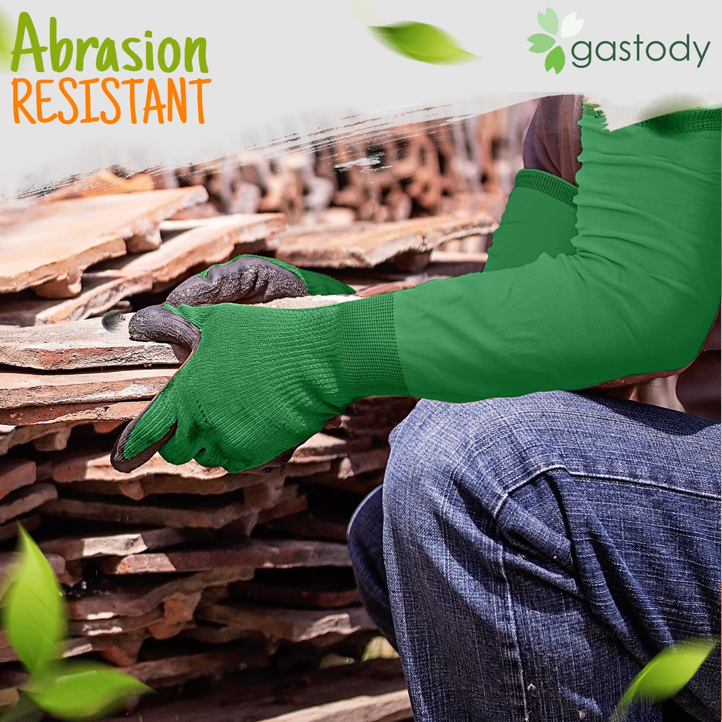 Gastody™ Long Gardening Gloves Women and Men S - Long Sleeve Garden Gloves Multipurpose Heavy Duty Outdoor and Indoor - Long Cuff Garden Gloves - Thorn Resistant Protective Work Rose Pruning Gloves