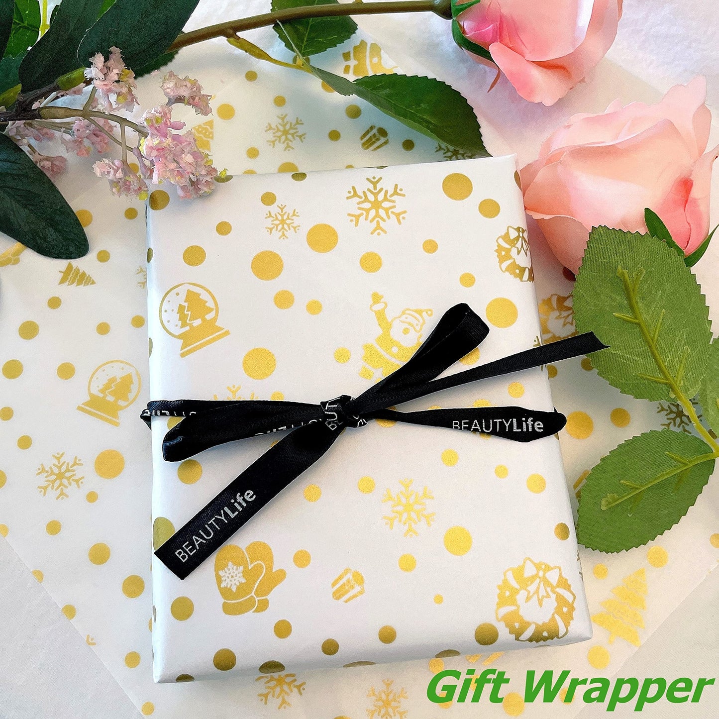Suiwen Gold Dot Wax Paper Sheets Deli Wraps Tray&Basket Liner Deli Paper Wax Paper Baking Paper Colored Parchment Paper Greaseproof for Food (150)