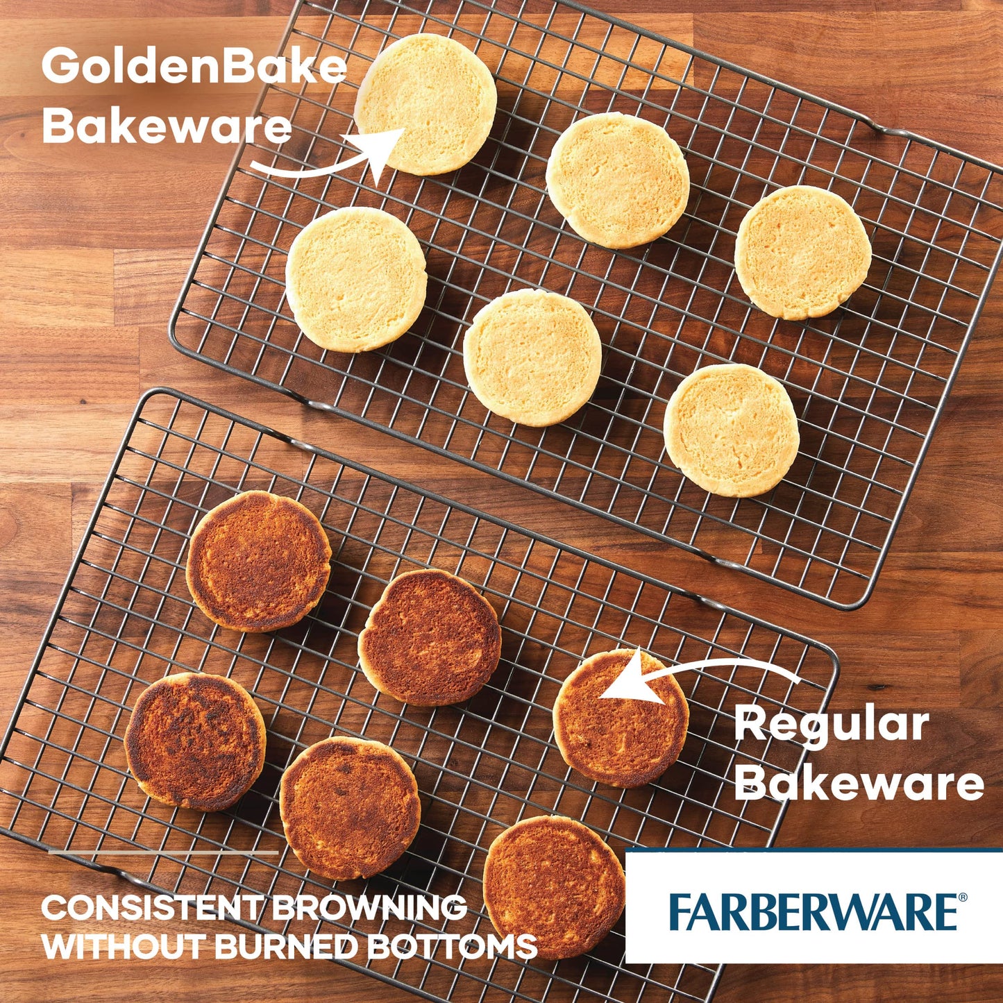 Farberware Insulated Nonstick Bakeware 14-Inch x 16-Inch Jumbo Cookie Sheet, Light Gray